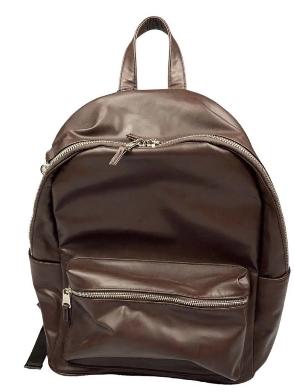 NWT Steve Madden Unisex Leather Dome Backpack and Keychain MSRP $99
